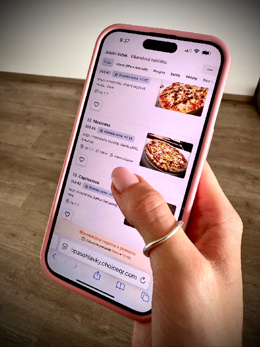 Objednávka přes mobil – ChoiceQR