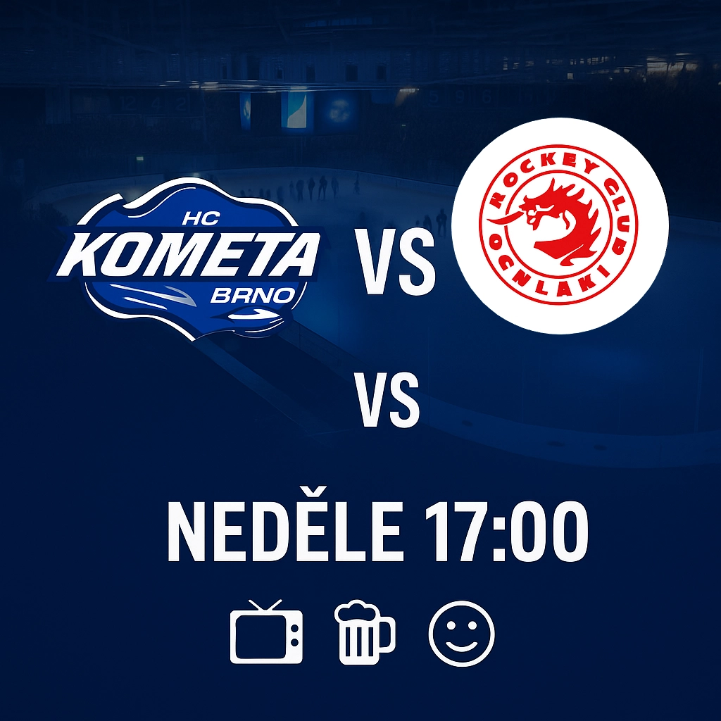 Kometa Brno vs Třinec – neděle 17:00
