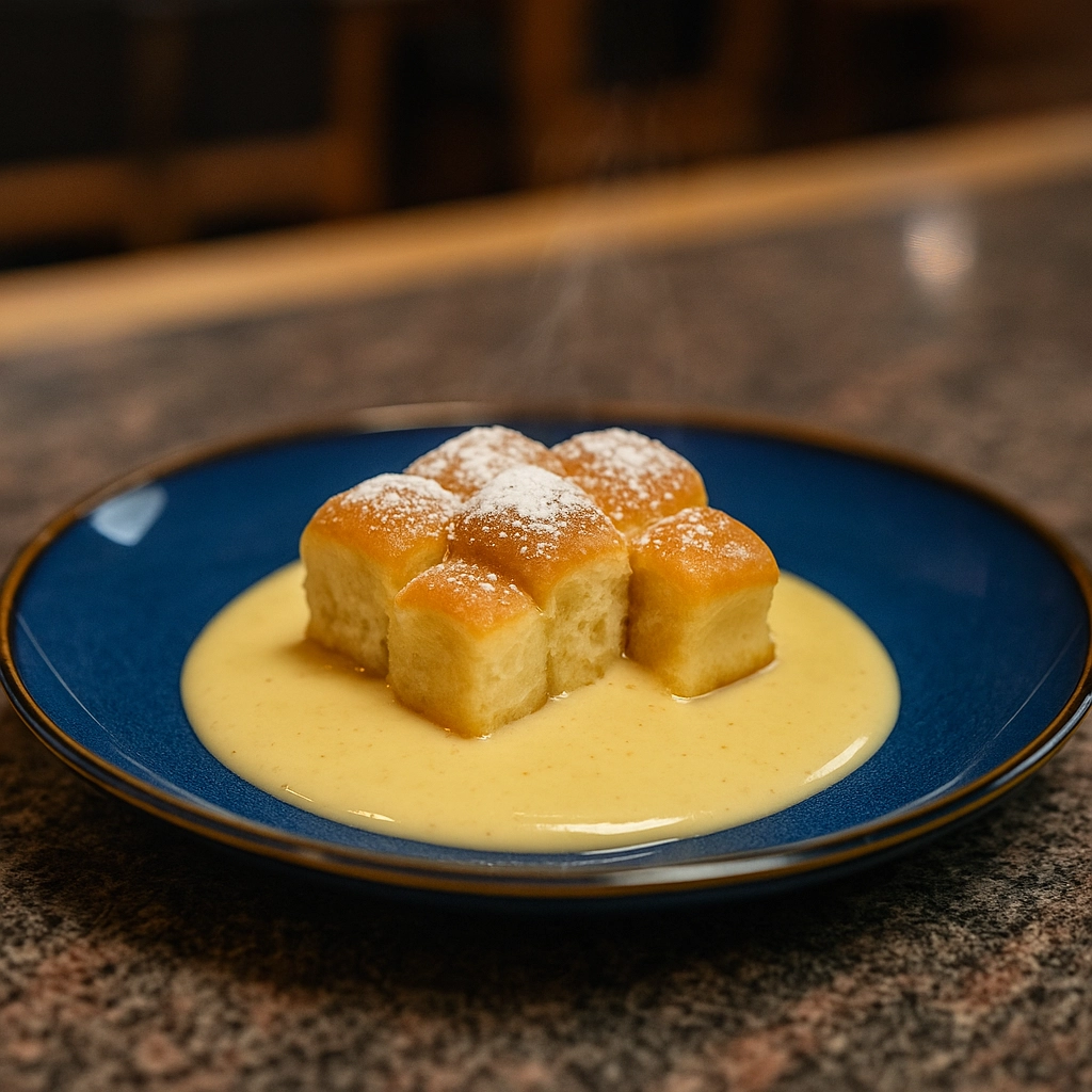 Domácí buchtičky s teplým vanilkovým krémem