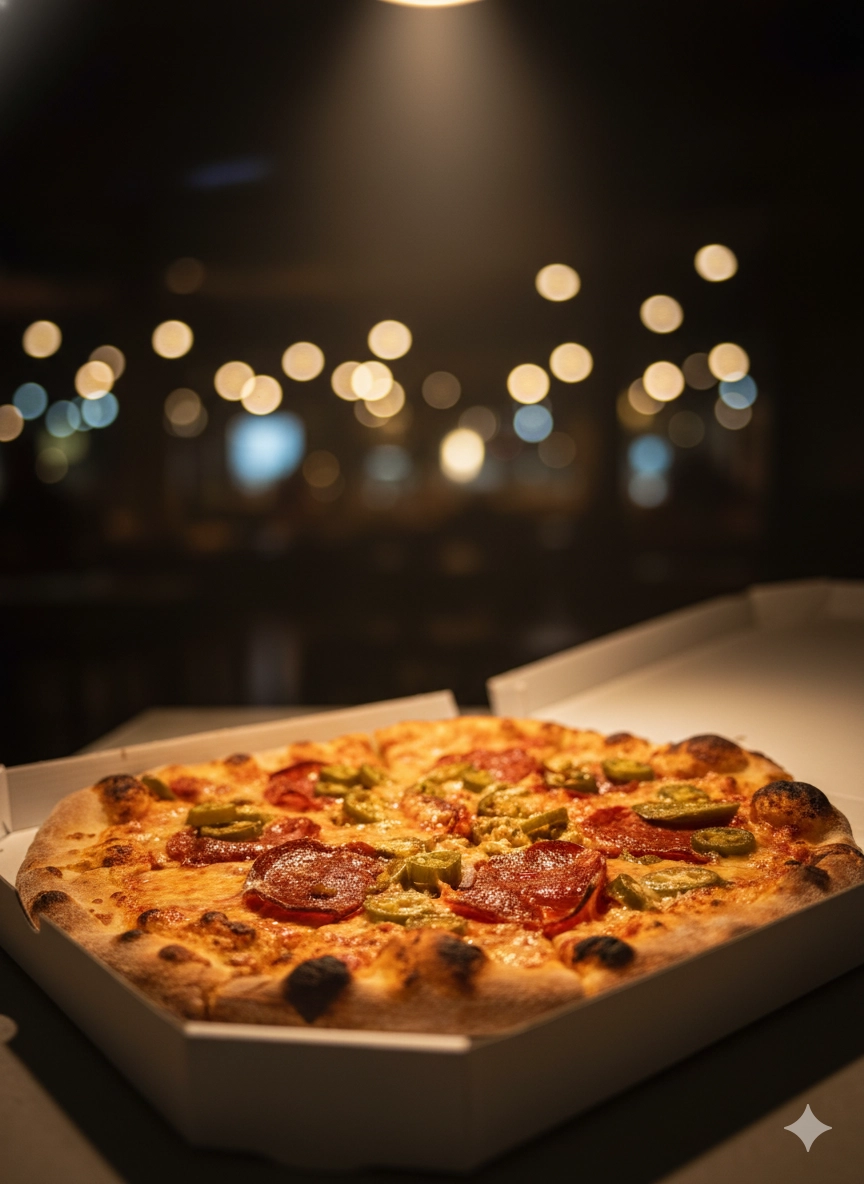 Pizza z pece – detail