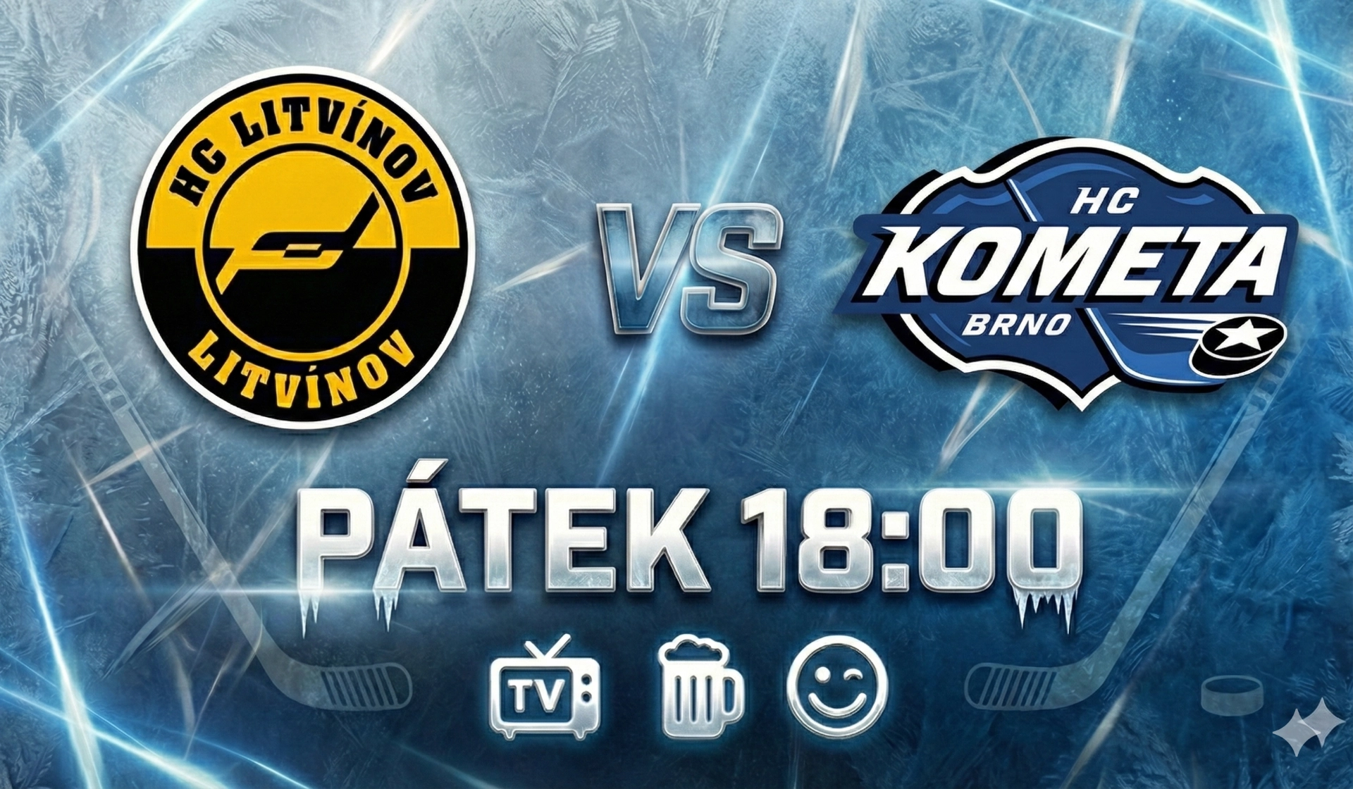 Zápas Litvínov vs Kometa Brno – pátek od 18:00
