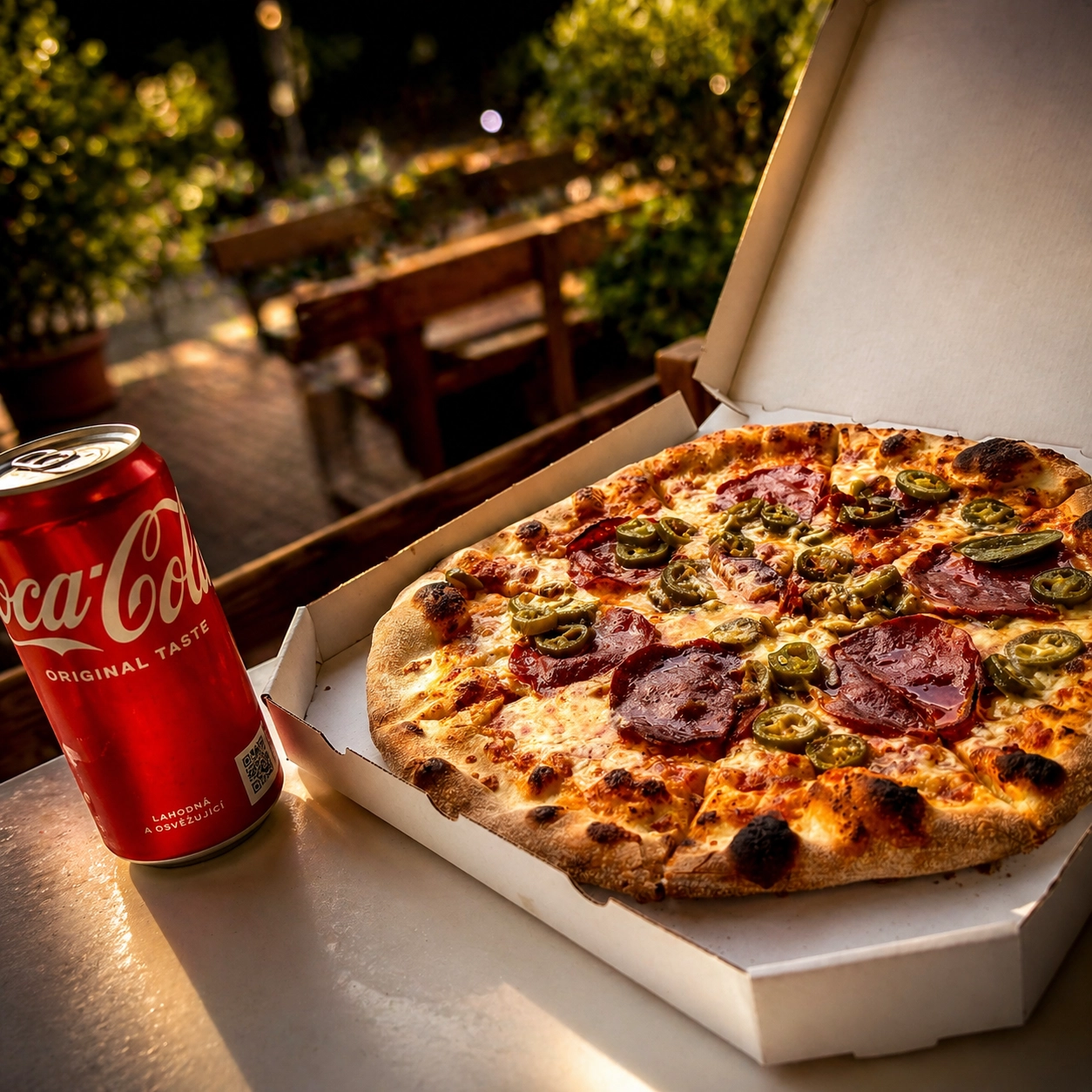 Pizza a Coca-Cola zdarma k pizze při vyzvednutí – Kometa Pub Pasohlávky