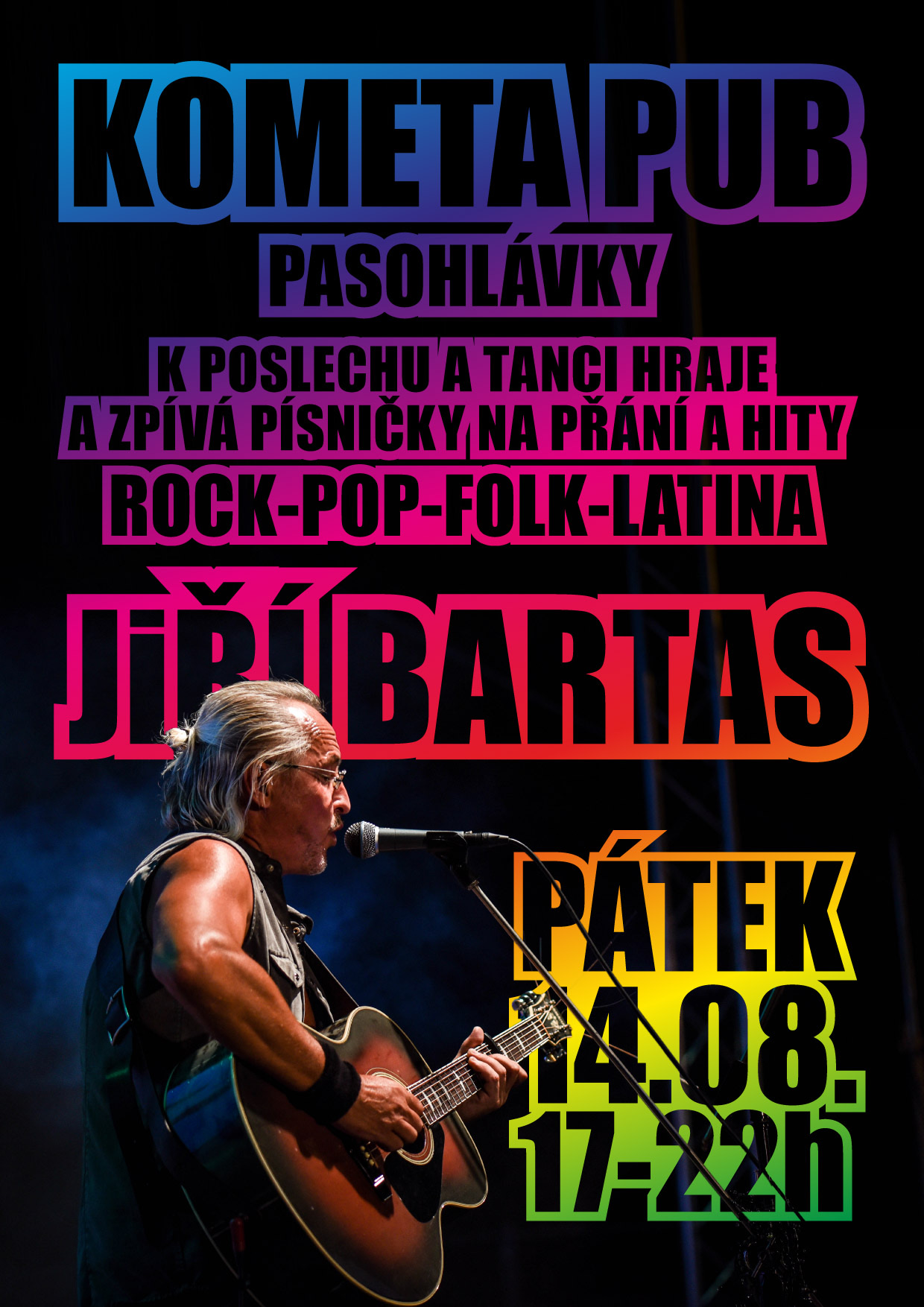 Jiri bartas - ziva hudba v restauraci kometa pub pasohlavky